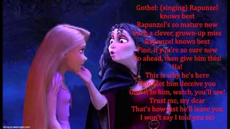 mother knows best reprise w lyrics from disney s tangled youtube