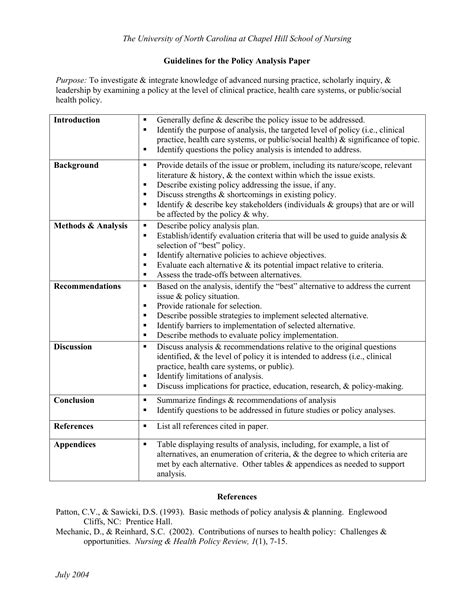 printable guidelines   policy analysis paper