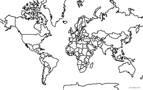 printable world map coloring page