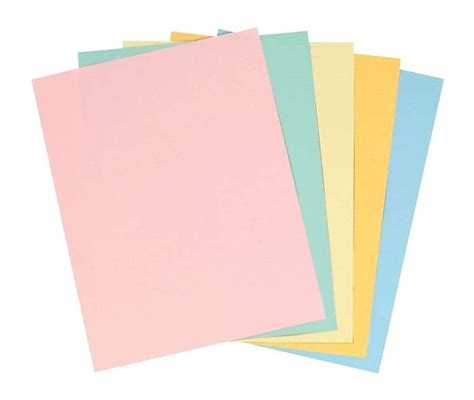pastels colored copy paper assorted     letter size lb