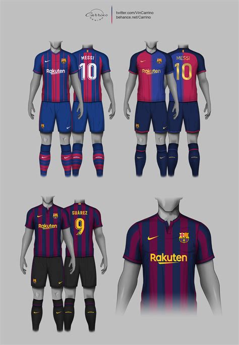 fc barcelona kit concept behance