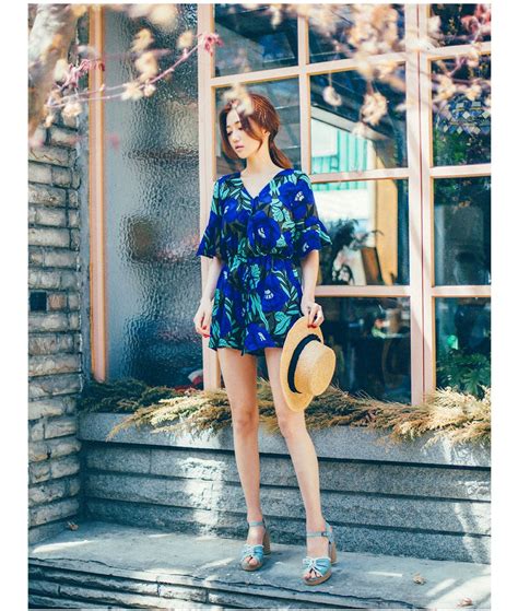 Summer Floral Jumpsuit Korean Fashion Trends Fashion Korean Fashion