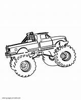 Monster Coloring Pages Trucks Printable Truck Boys Greatest Cars Print sketch template