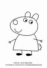 Suzy Peppa Pig Colorir Susy Coloriage Ovelha Susie Imprimir Pecora Coloriages Colorier Imprimer Cartonionline Divyajanani sketch template