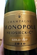 Image result for Heidsieck Co Champagne Gold Top Brut. Size: 125 x 185. Source: www.cellartracker.com