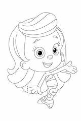Molly Coloring Pages Herself Presenting Bubble Guppies Printable Categories sketch template