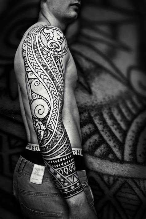 polynesian sleeve pro photo   meatshop tattoo  deviantart