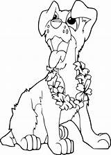 Dog Line Coloring Book Library Clipart sketch template