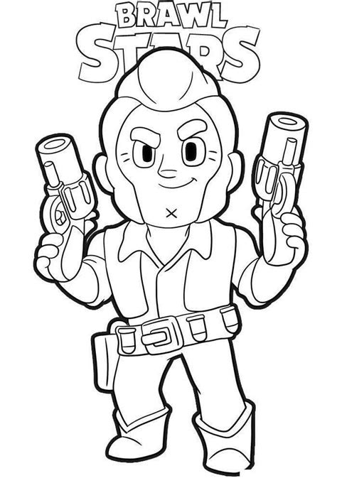 colt  brawl stars coloring pages xcoloringscom