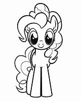 Pinkie Pony sketch template