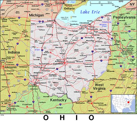 show   map  ohio world map