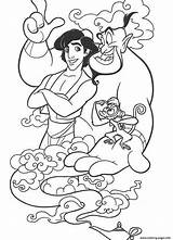 Aladdin Coloring Pages Genie Abu Printable Jasmine Coloring4free Sheets Disney Aladin Book Print Info Cartoons Color Cartoon Kleurplaat Princess Choose sketch template
