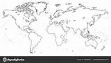 Nero Mappa Contorno Lege Mundi Worldmap Contour Cov Branco sketch template