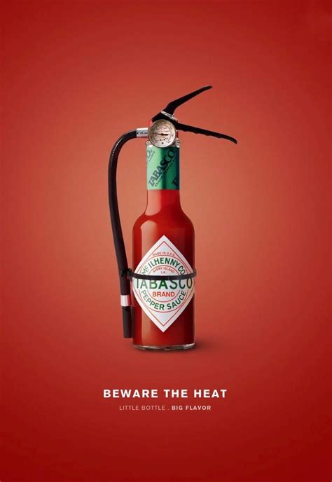 tabasco beware  heat  ads creative advertising design print advertising
