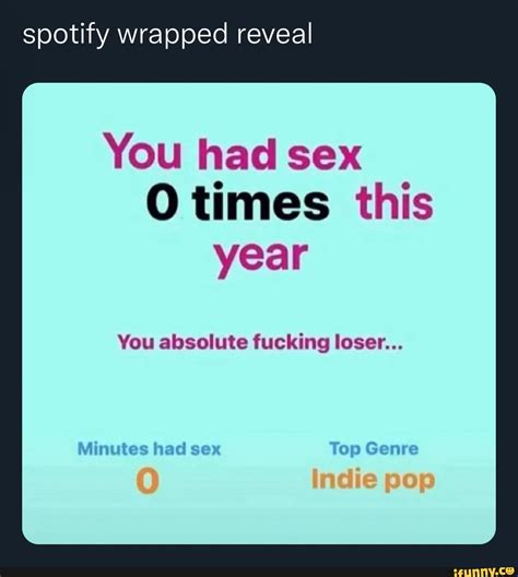 Spotify Wrapped Reveal You Had Sex O Times This Year You Absolute