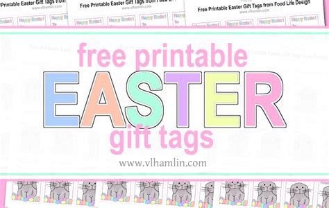 printable easter gift tags   print   food life design