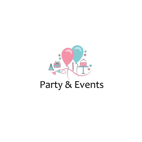 partyevents logo ananta creative event logo party logo party