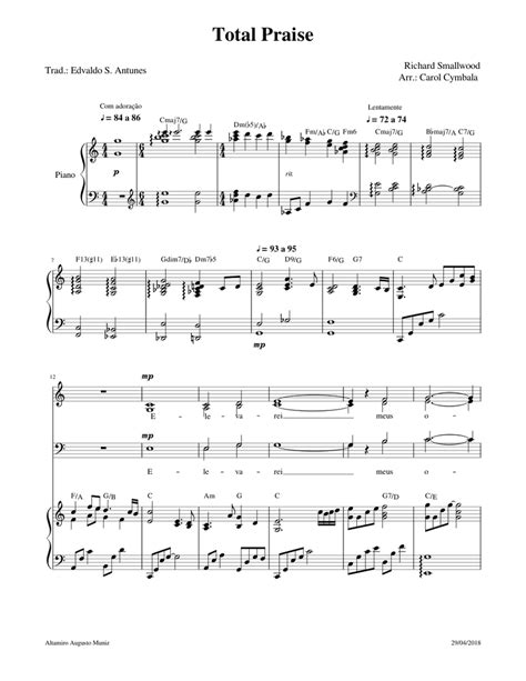 total praise sheet   piano voice