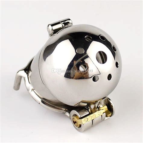 Unique Double Lock Design Male Chastity Device Stainless Steel Chastity