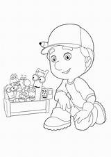 Coloring Pages Handy Manny Handyman Jobs Fun Para Posted Am Imprimir Obra Colorear Dibujos Everyone sketch template