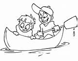 Coloring Rowing Pages Boys sketch template