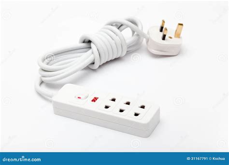 electric power extension cord stock image image