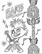 Trolls Barb Poppy sketch template