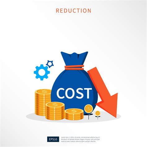 costs reduction costs cut business concept illustration  vector art  vecteezy