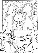 Jane Octopus Kidnaps Doc Ock Pages2color Rapisce Dottor sketch template