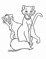 Coloring Aristocats Pages Disney Duchess Printable Marie Malley Toulouse Template Berlioz Disneyclips Thomas Book Gif Popular sketch template