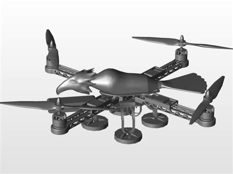 patriot drone  cad model library grabcad