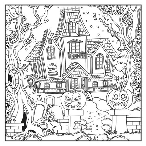 scary halloween coloring pages printable