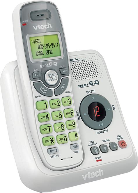 vtech cs6124 dect 6 0 cordless phone with digital answering system 1