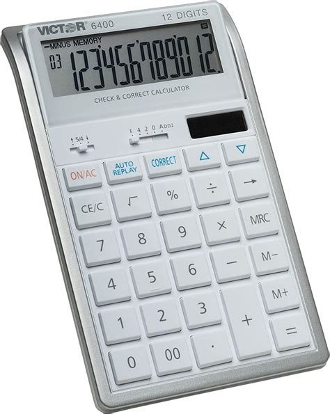 amazoncom victor  digit check  correct desk calculator white