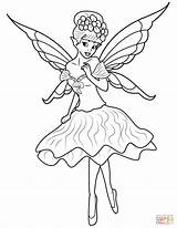 Fairy Coloring Pages Girls Printable Color Getcolorings Print sketch template