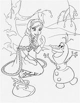 Frozen Coloring sketch template