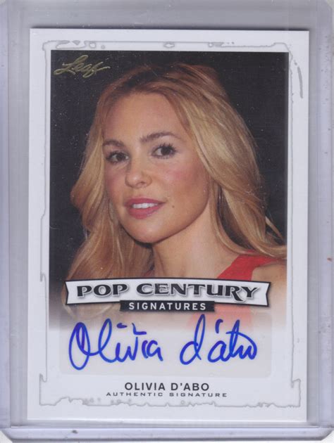 buy olivia d abo cards online olivia d abo non sports price guide