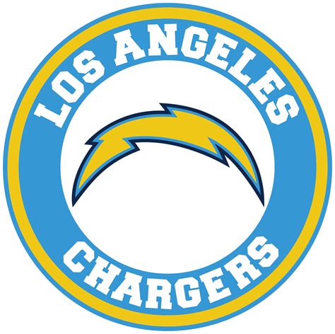 los angeles chargers circle logo vinyl decal sticker  sizes sportz