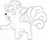 Coloring Vulpix Pages Popular sketch template