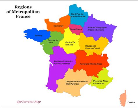 france regions info voyage carte plan