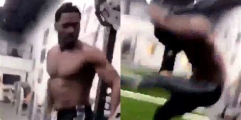 Antonio Brown Got Drilled Hard In The Head By Machine During Workout