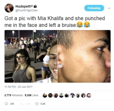 s a man claims porn star mia khalifa punched him for taking a photo