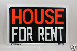 house  rent sign  business home rental usa plastic  ebay