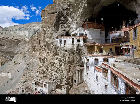 phuktal monastery zanskar india stock photo alamy