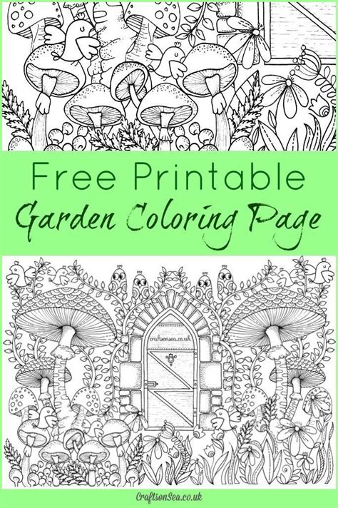 garden coloring page  adults garden coloring pages printable