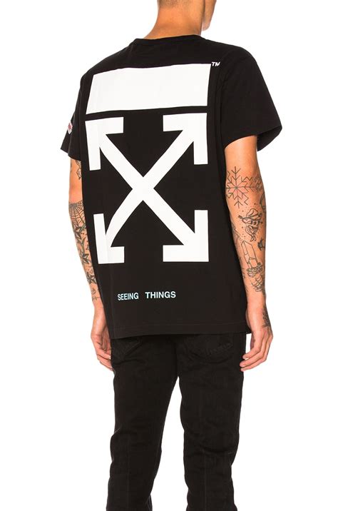 off white arrows tee in black and white fwrd