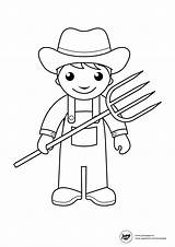 Farmer Para Colorir Desenho Desenhos Imprimir Fazendeiro Pasta Escolha Educação Infantil sketch template