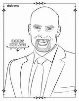 Coloring Men Sheknows Pages Adult Book Printable Hottest Hollywood Kodjoe Boris Re They sketch template