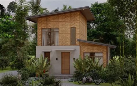 view modern bahay kubo design  floor plan home