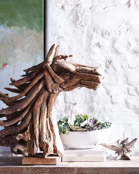 horse driftwood sculpture